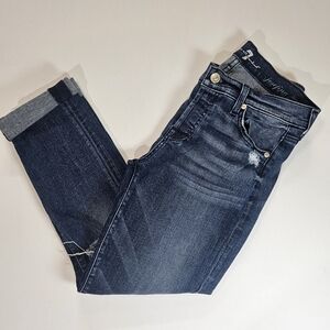 7 For All Mankind Jeans Womens Size 25 Josefina Skinny Boyfriend Made In The USA